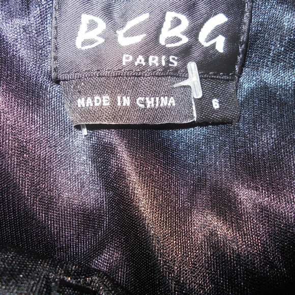 New BCBG PARIS Black Gown Halter Maxi Dress Sz 6 - Picture 6 of 7